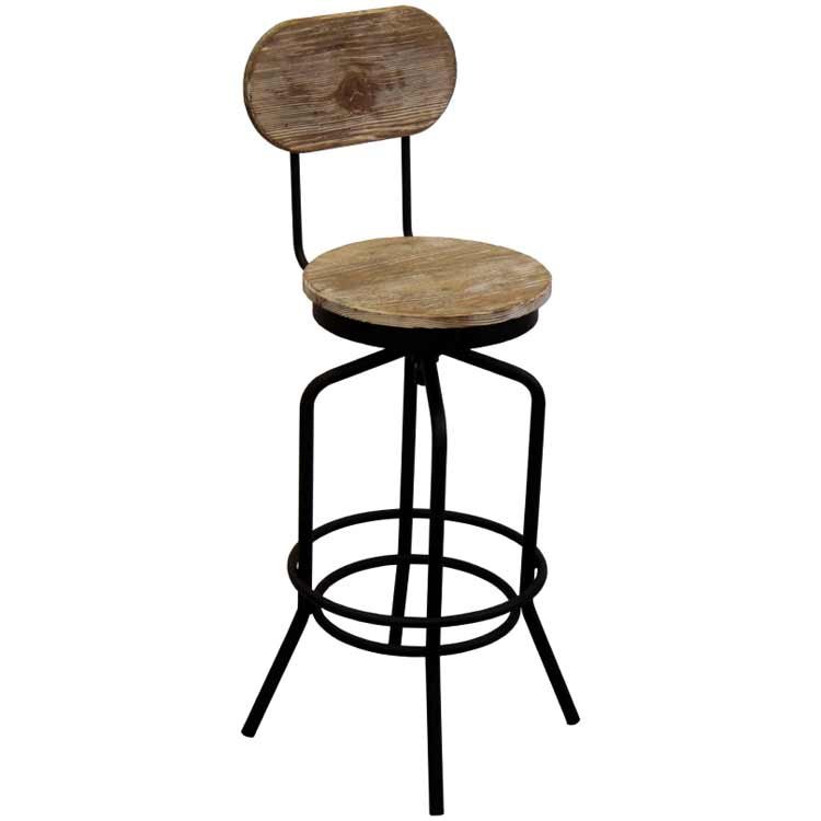 Masif metal bar sandalyesi modeli
